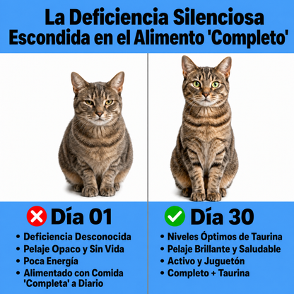 Taurina para gatos – Cuida el corazón y la vista de tu gato