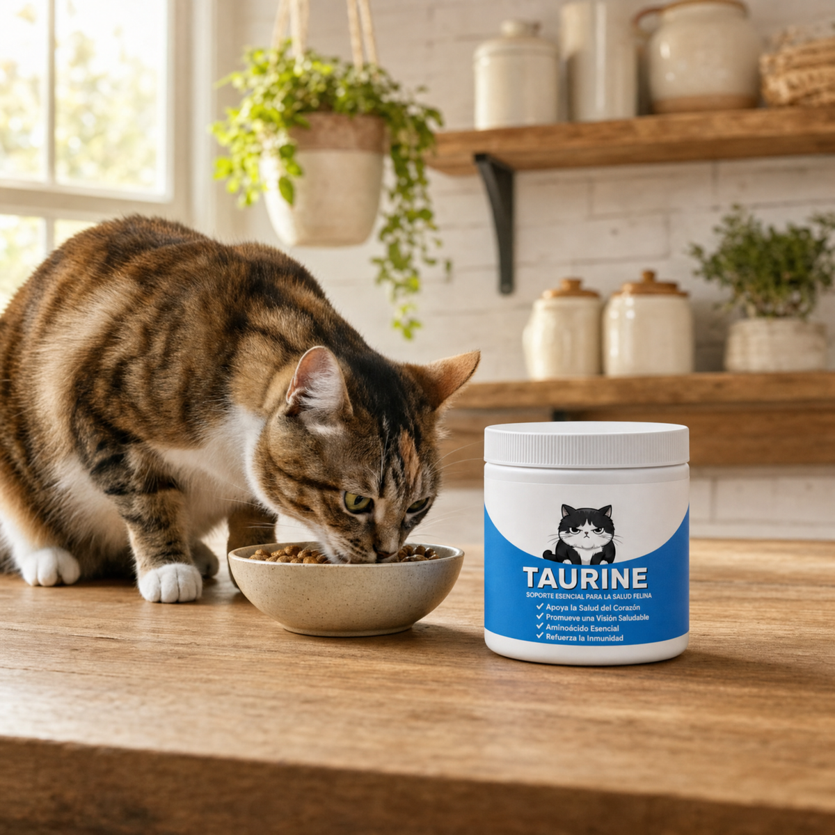 Taurina para gatos – Cuida el corazón y la vista de tu gato