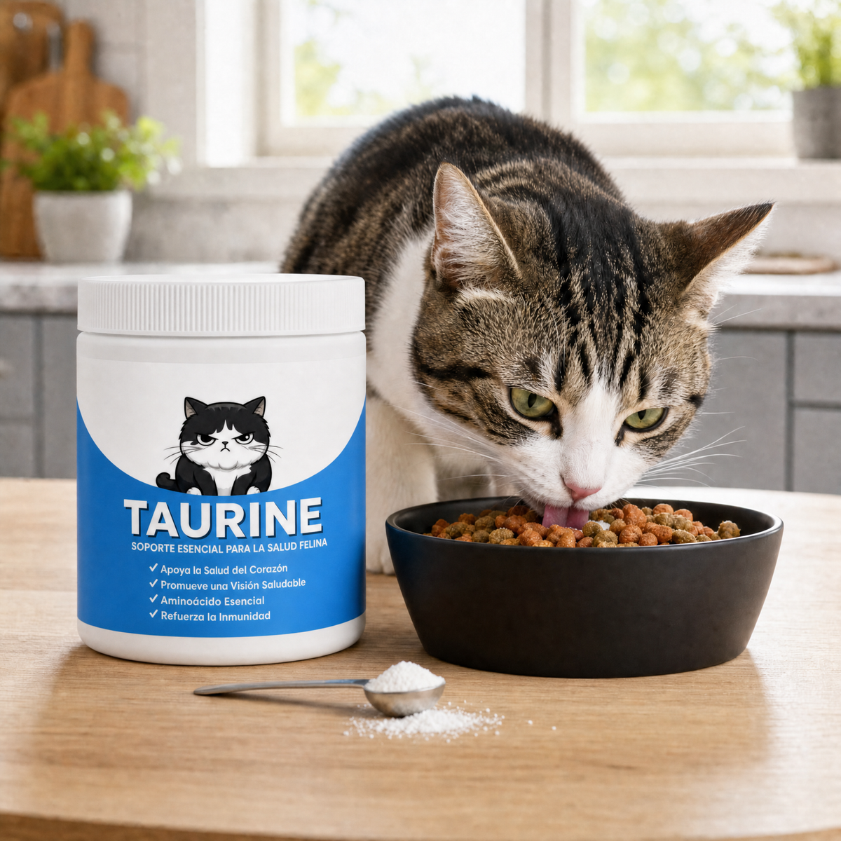 Taurina para gatos – Cuida el corazón y la vista de tu gato